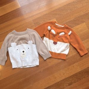 Cat & Jack Sweaters, size 18m.